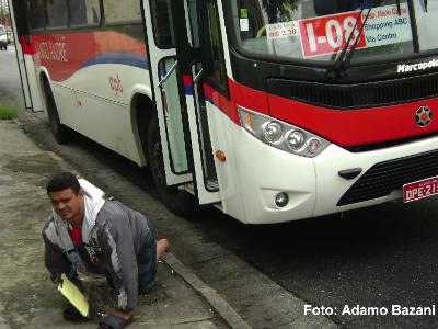 Marcus é fiscal de ônibus