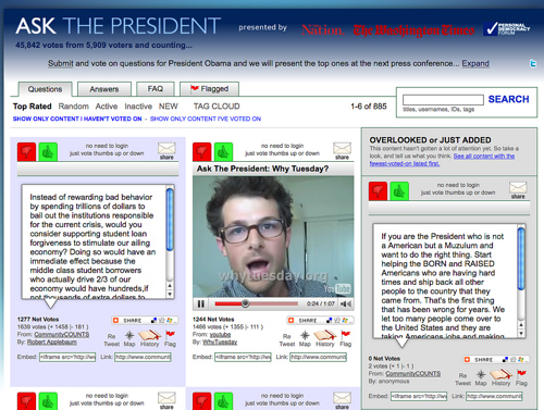 Capa do Ask The President