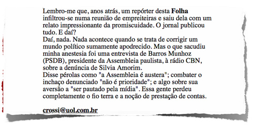Recorte da coluna de Clovis Rossi na Folha (07.04.09)