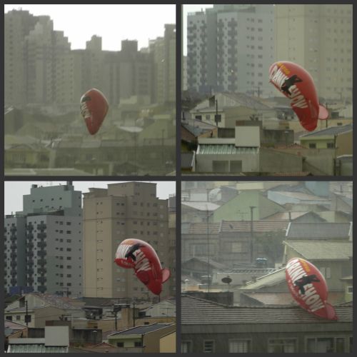 Balão publicitário voa por Santo André