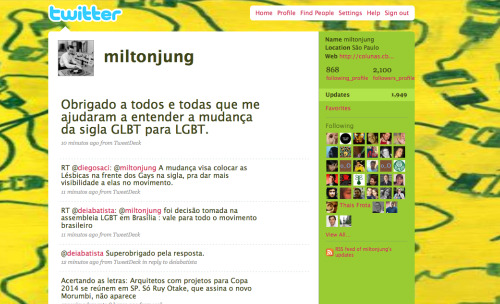 A cara do meu Twitter