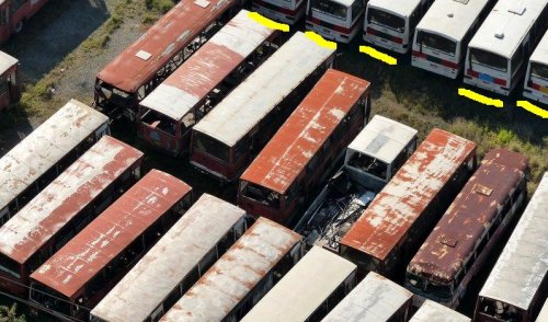 CEMITÉRIO DE ÔNIBUS NA BARRA FUNDA