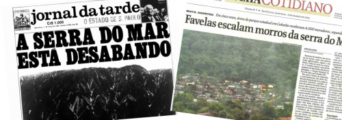 Devastação da Serra: JT de 1985 e Folha de SP de 2009