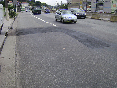 Buraco tapado na Eliseu