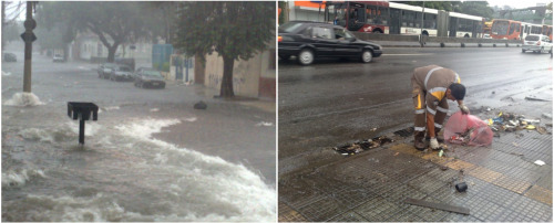 Chuva na cidade de São Paulo