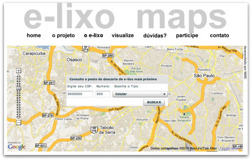 E-lixo Map