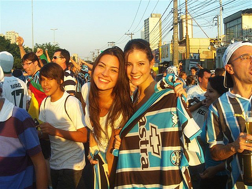 torcedoras do Grêmio encantaram os motoristas