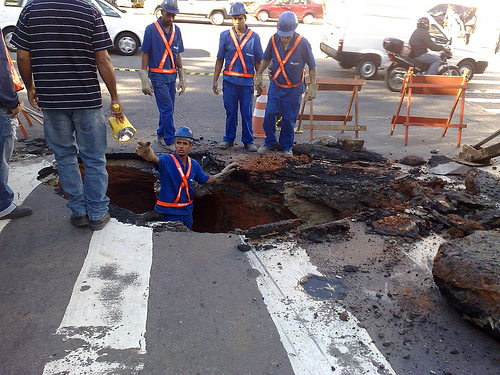 Buraco na Oscar Freire
