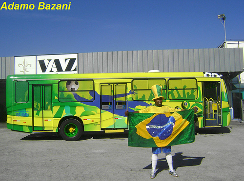 Ônibus da Copa em Santo André