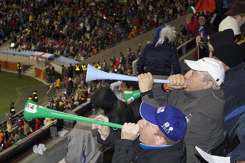 Vuvuzela é muito chato