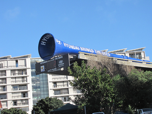 Vuvuzela gigante na cidade do Cabo