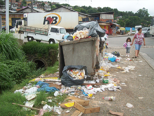 Lixo no Jardim Independência