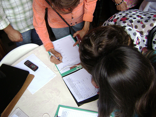 Abaixo-assinado em favor da reciclagem 