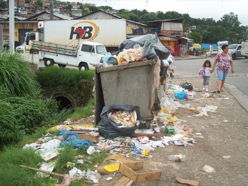 Lixo no Jardim Independência