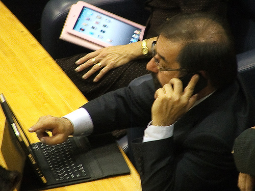 Vereadores em plenário