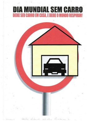 Cartaz dia mundial sem carro