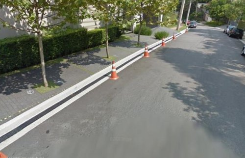 Rua ocupada