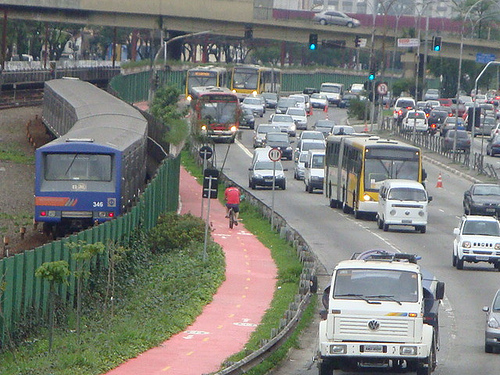 Ciclovia na Radial Leste